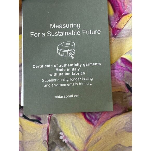 Chiara Boni Women's Size 16 Fleur D'amor Deep Shohreh Button Front Shirt NWT - Picture 8 of 9